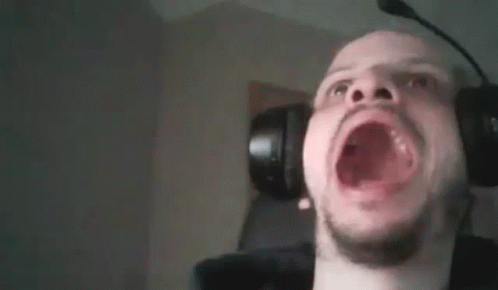 Man Wearing Headphones And Flying Cracker GIF