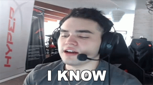 Man Wearing Headphones and Microphone Saying I Know