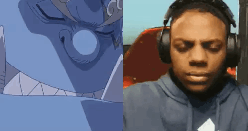 Man Wearing Headphones at Computer