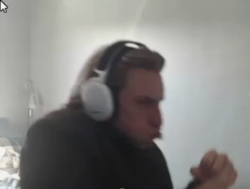 Man Wearing Headphones Dancing
