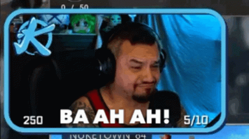 Man Wearing Headphones in Front of Screen Ba Ah Ah