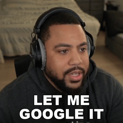 Man Wearing Headphones Let Me Google It
