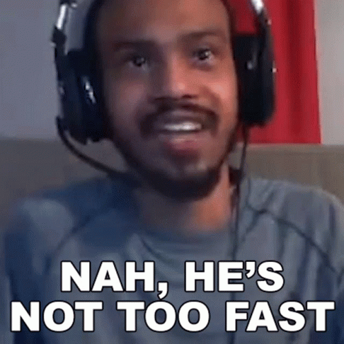 Man Wearing Headphones Making Funny Face