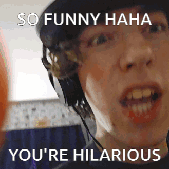 Man Wearing Headphones Making Funny Face