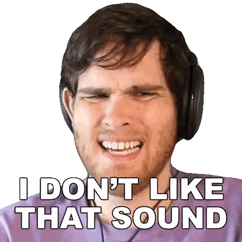 Man Wearing Headphones Making Funny Face