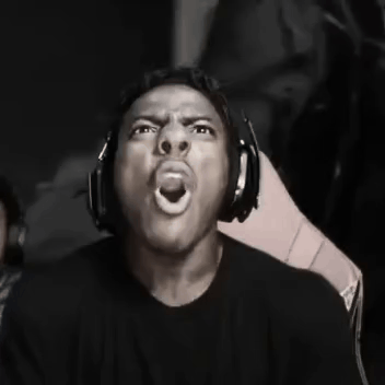 Man Wearing Headphones Making Funny Face