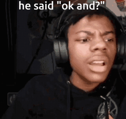 Man Wearing Headphones Making Funny Face GIF
