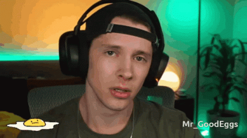 Man Wearing Headphones Mr Goodeggs