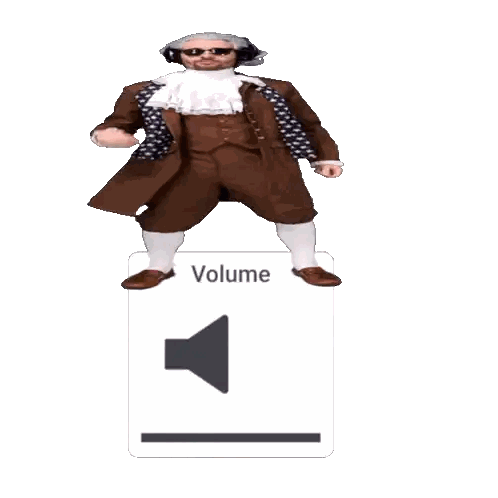 Man Wearing Headphones on Volume Button