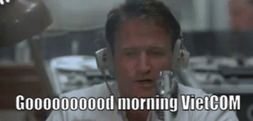 Man Wearing Headphones Saying Good Morning Vietcom