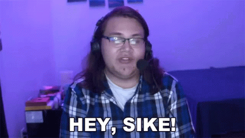 Man Wearing Headphones Saying Hey Sike
