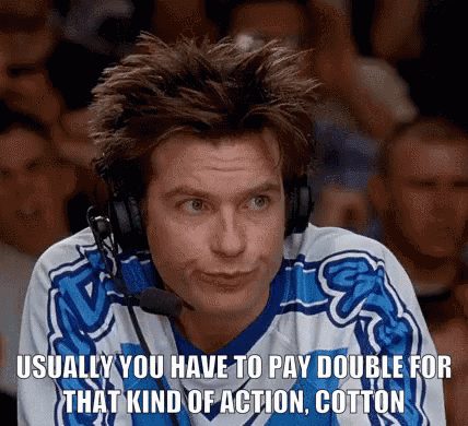 Man Wearing Headphones Saying Pay Double