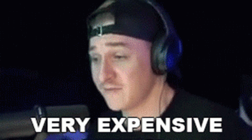 Man Wearing Headphones Saying Very Expensive