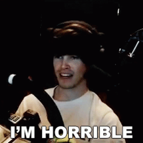 Man Wearing Headphones Says I'm Horrible