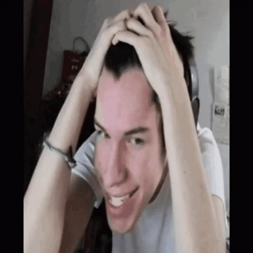 Man Wearing Headphones Smiling