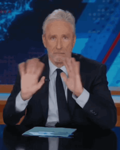 Man Wearing Headphones The Weekly Show With Jon Stewart GIF