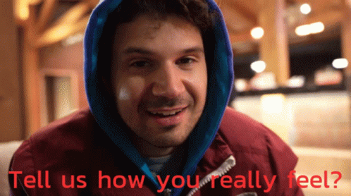 Man Wearing Hoodie Tell Us How You Feel