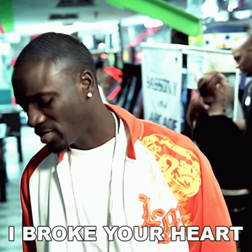 Man Wearing I Broke Your Heart Jacket GIF