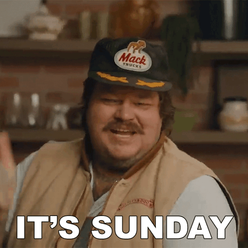 Man Wearing Mack Trucks Hat Says Sunday