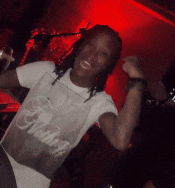 Man Wearing Mahatma T-Shirt GIF