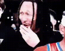 Man Wearing Mask And Gloves Eating GIF