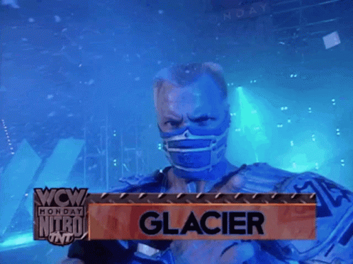 Man Wearing Mask Glacier