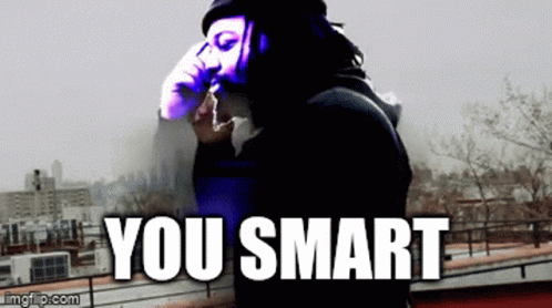 Man Wearing Mask Smoking Cigarette You Smart