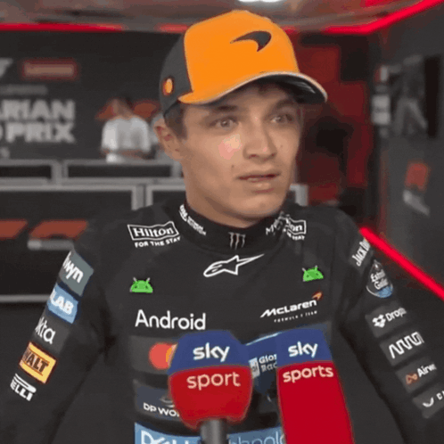 Man Wearing McLaren Hat Smiling GIF