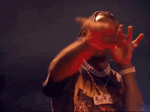 Man Wearing Necklace And Cactus Jack T-Shirt GIF