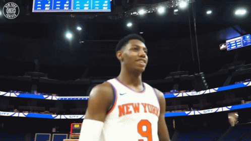 Man Wearing New York Jersey Number 9 GIF