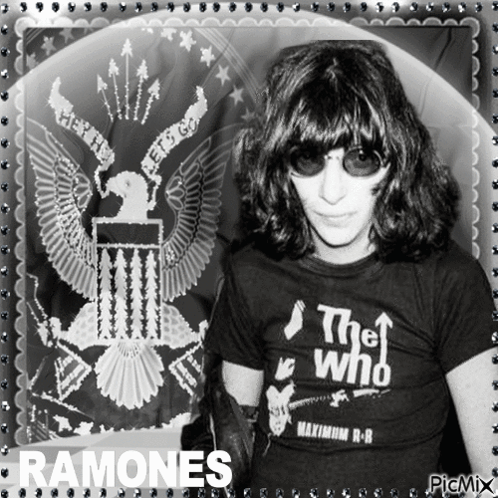 Man Wearing Ramones T-Shirt