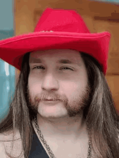 Man Wearing Red Tip Hat GIF