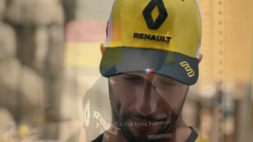 Man Wearing Renault Hat Asking What Time