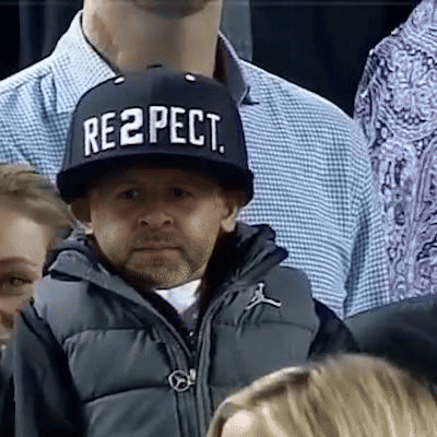 Man Wearing Respect Hat