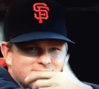 Man Wearing San Francisco Giants Hat