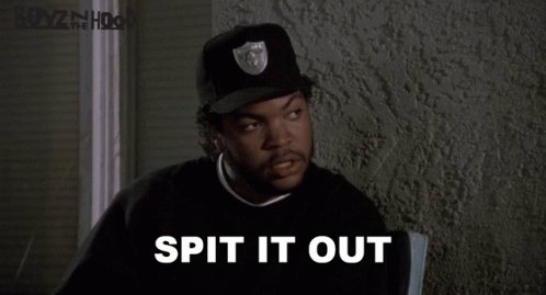 Man Wearing Spit It Out Hat