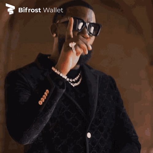 Man Wearing Sunglasses And Bracelet GIF