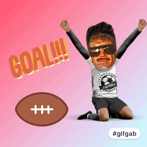 Man Wearing Sunglasses and Goal Shirt