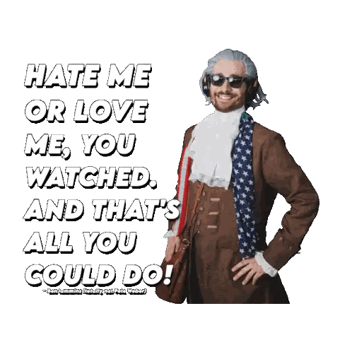 Man Wearing Sunglasses and Scarf Saying Hate Me or Love Me