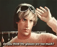 Man Wearing Sunglasses Asking If Too Much GIF