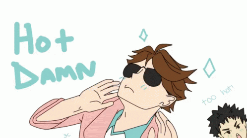 Man Wearing Sunglasses Saying Hot Damn