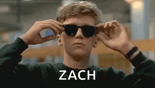 Man Wearing Sunglasses with Zach