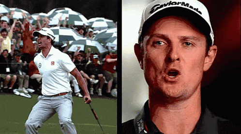 Man Wearing Taylormade Hat Holding Golf Club