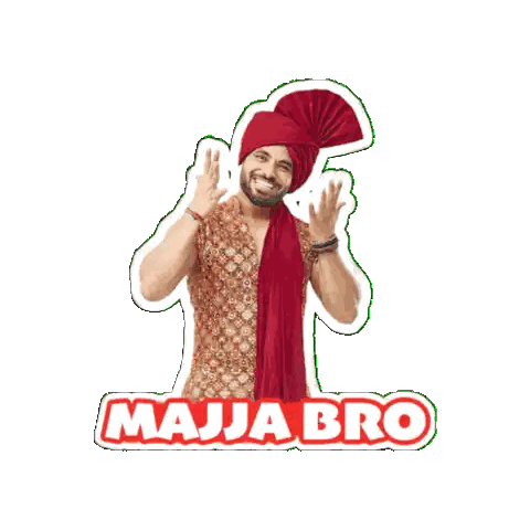 Man Wearing Turban Majja Bro