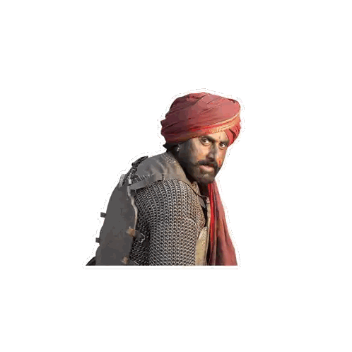 Man Wearing Turban with Bay