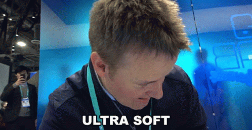 Man Wearing Ultra Soft Lanyard GIF