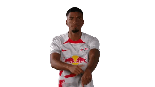 Man Wearing White Shirt with Red Bull