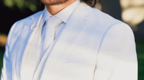 Man Wearing White Suit GIF