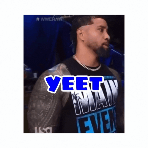 Man Wearing Yeet Man Shirt