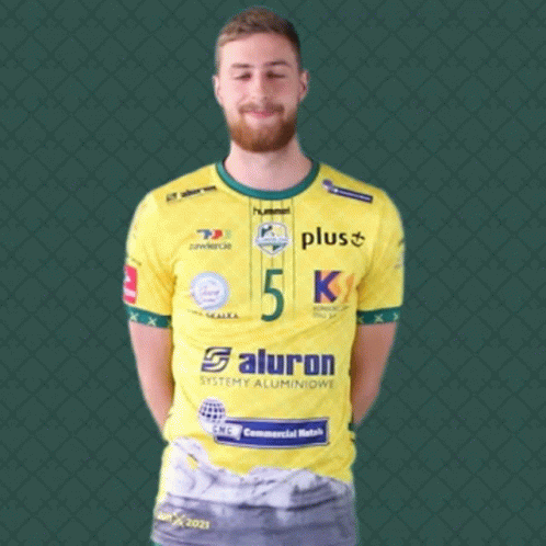 Man Wearing Yellow Shirt With Number 14